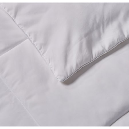 Microfiber Feather Down Comforter, Light Warmth, King